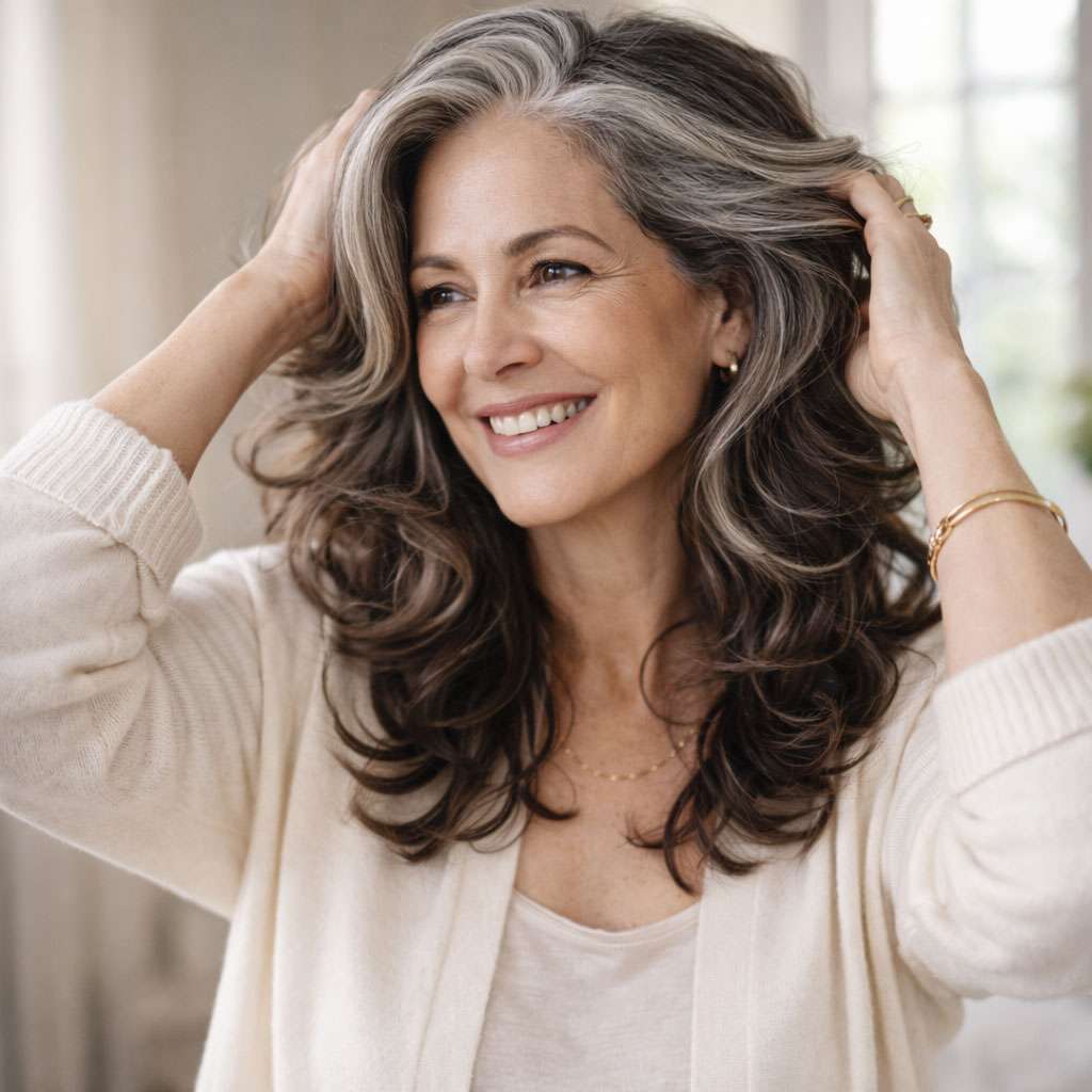 Woman with healthy, voluminous hair